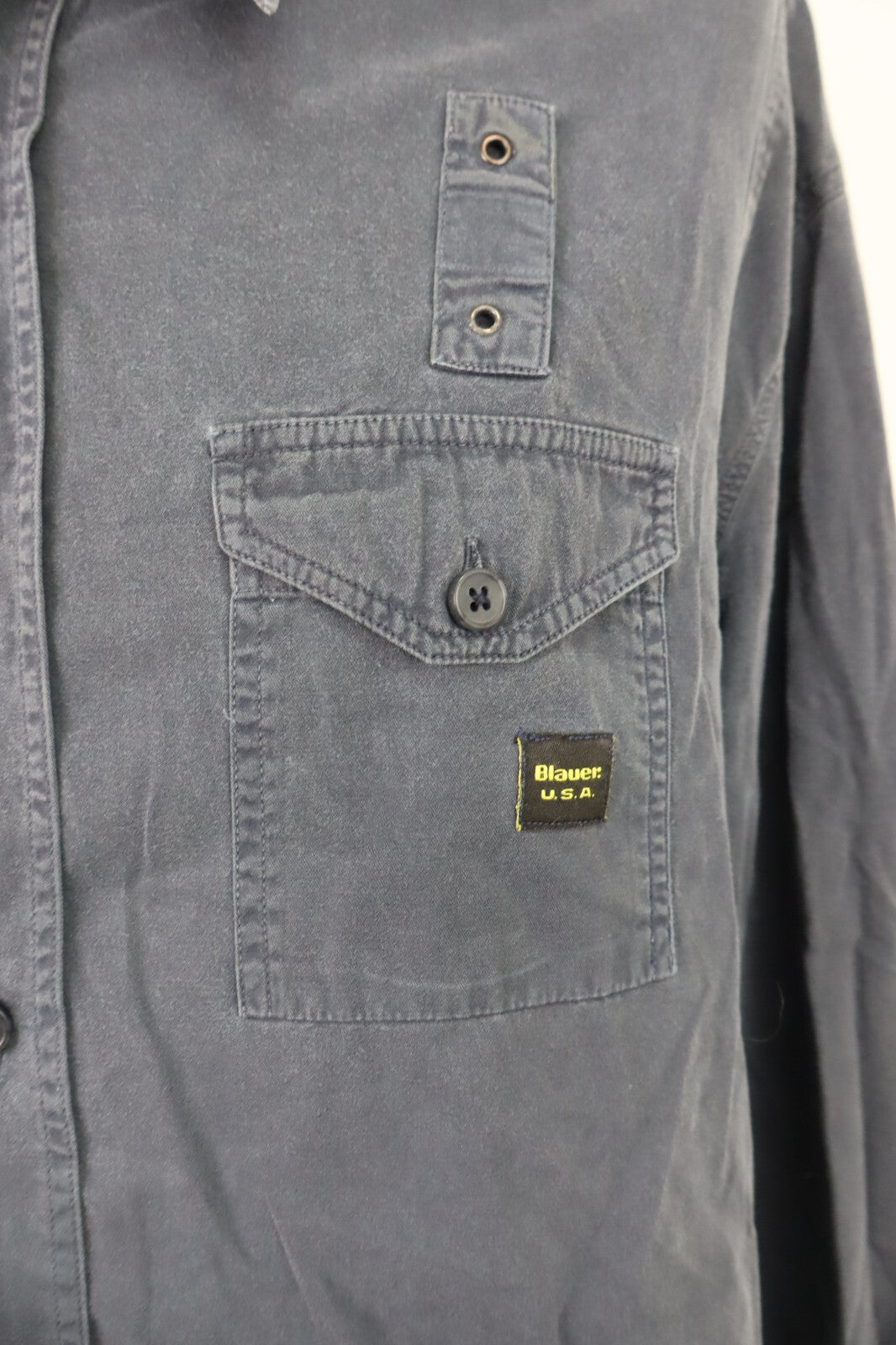 BLAUER CAMICIA UOMO COTONE TG XXL  MAN CASUAL VINTAGE SHIRT COTONE