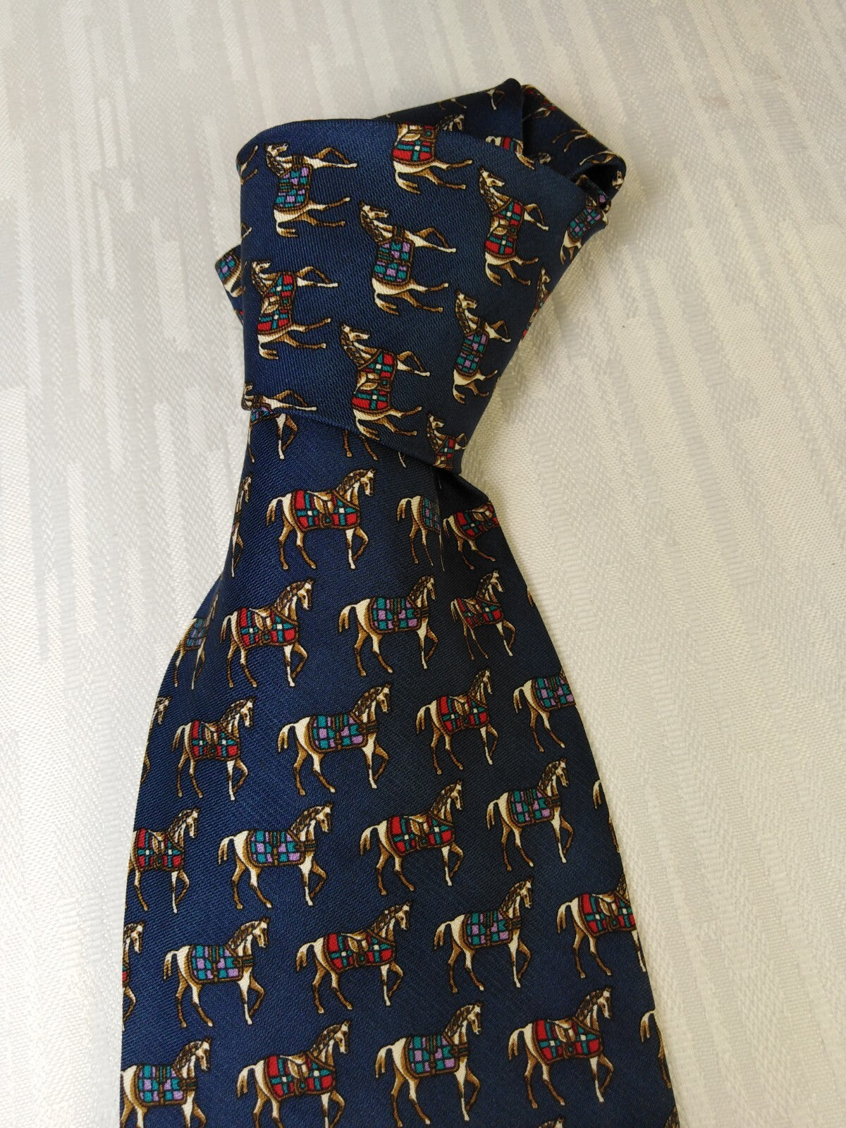 BARTON 100% SILK TIE SETA CRAVATTA NECKTIE ITALY VINTAGE CLASSIC