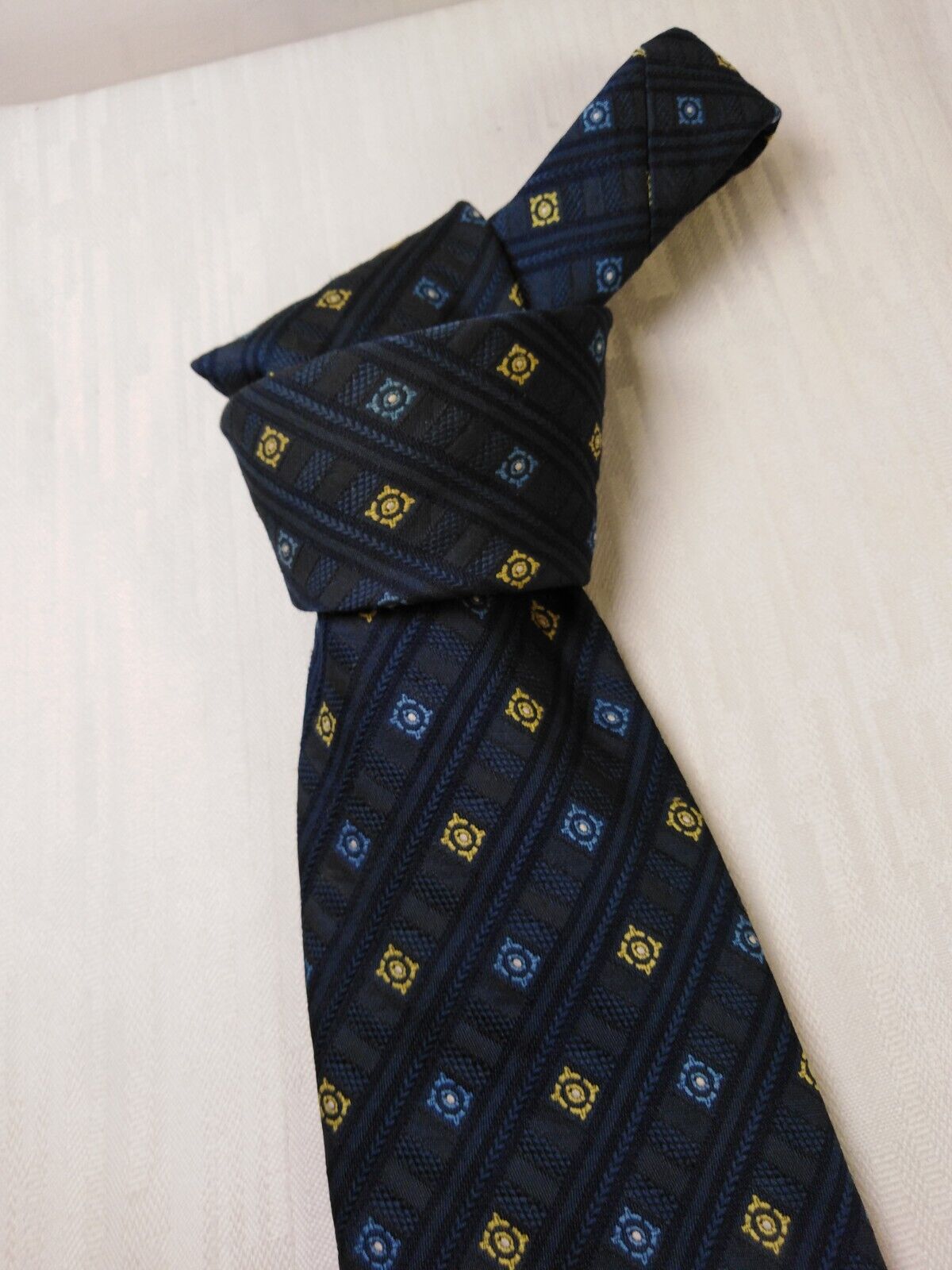 TINO COSMA 100% SETA SILK TIE CRAVATTA NECKTIE MADE ITALY VINTAGE CLASSIC