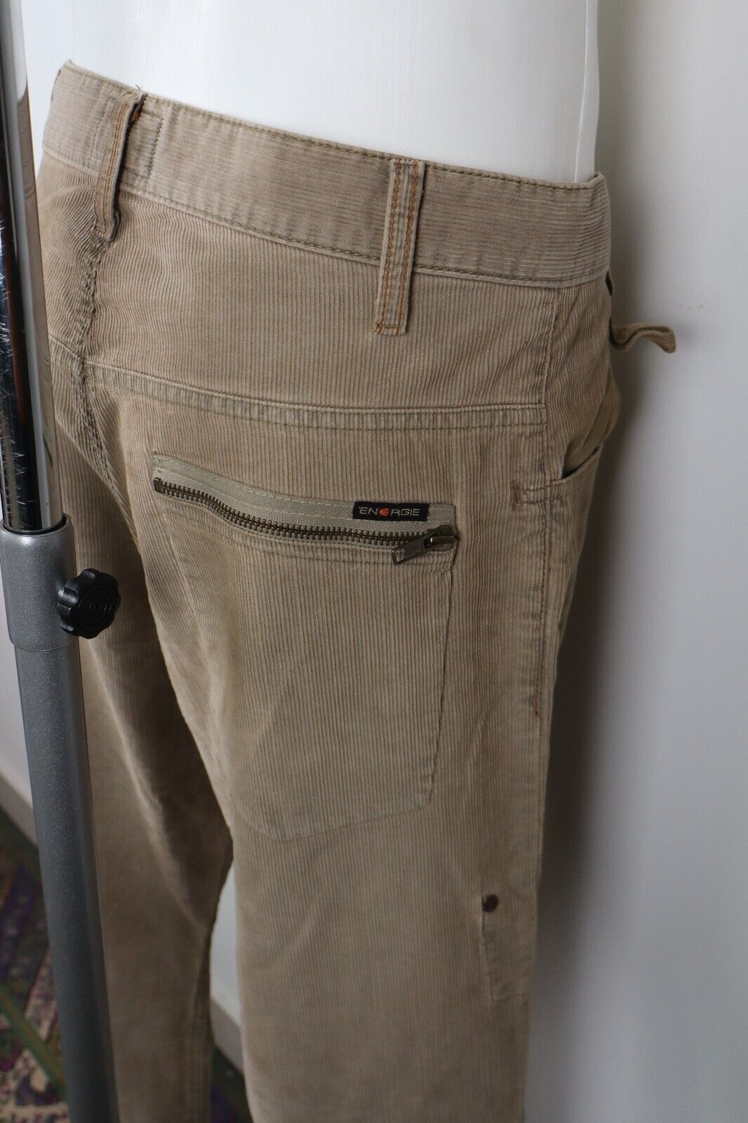 ENERGIE PANTALONE UOMO CASUAL TG. 43 MAN VINTAGE PANTS VELLUTO