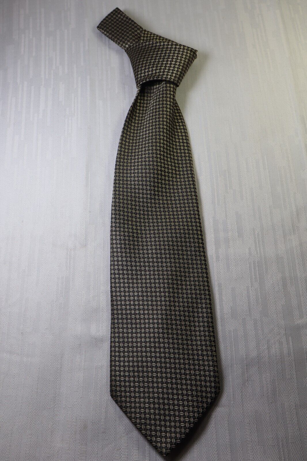 ENRICO COVERI VIALE MORIN 100%  SILK TIE SETA CRAVATTA NECKTIE MADE IN ITALY