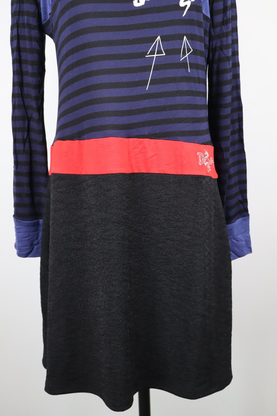 DESIGUAL VESTITO DONNA TG. XL WOMAN CASUAL VINTAGE DRESS ABITO PARTY