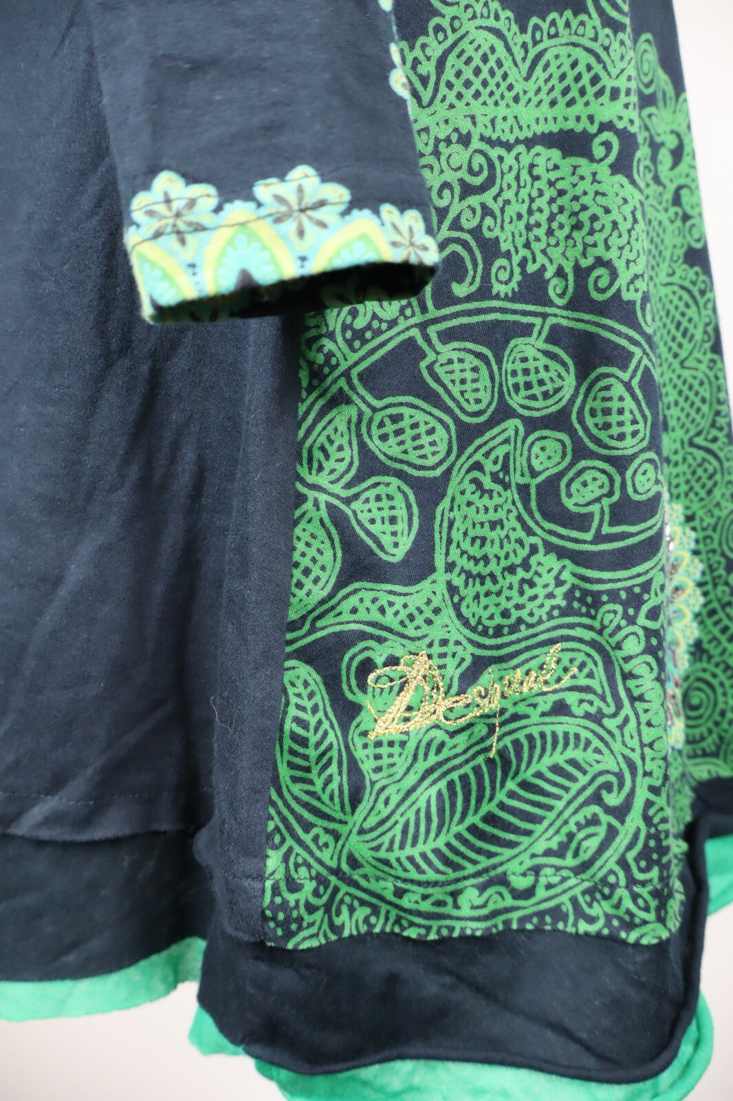 DESIGUAL VESTITO ABITO DONNA TG. XS WOMAN CASUAL VINTAGE DRESS