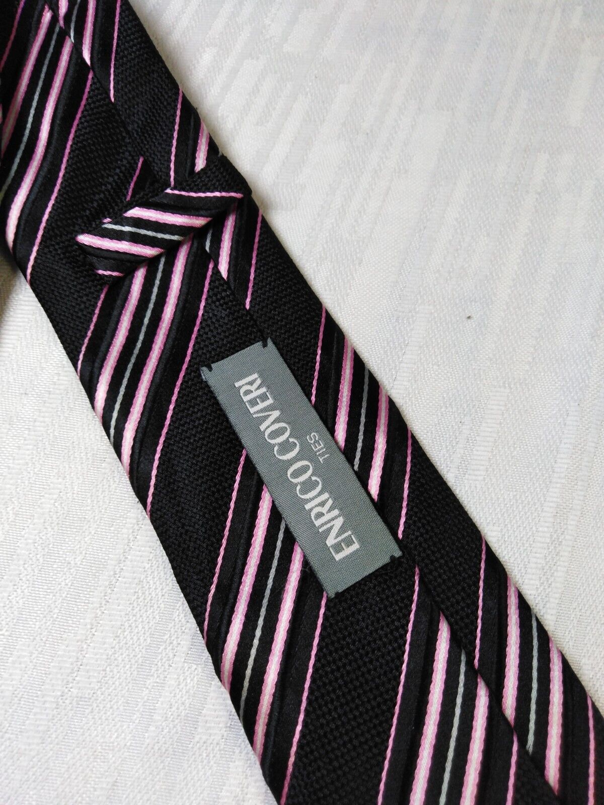 ENRICO COVERI 100%  SILK TIE SETA CRAVATTA NECKTIE MADE IN ITALY