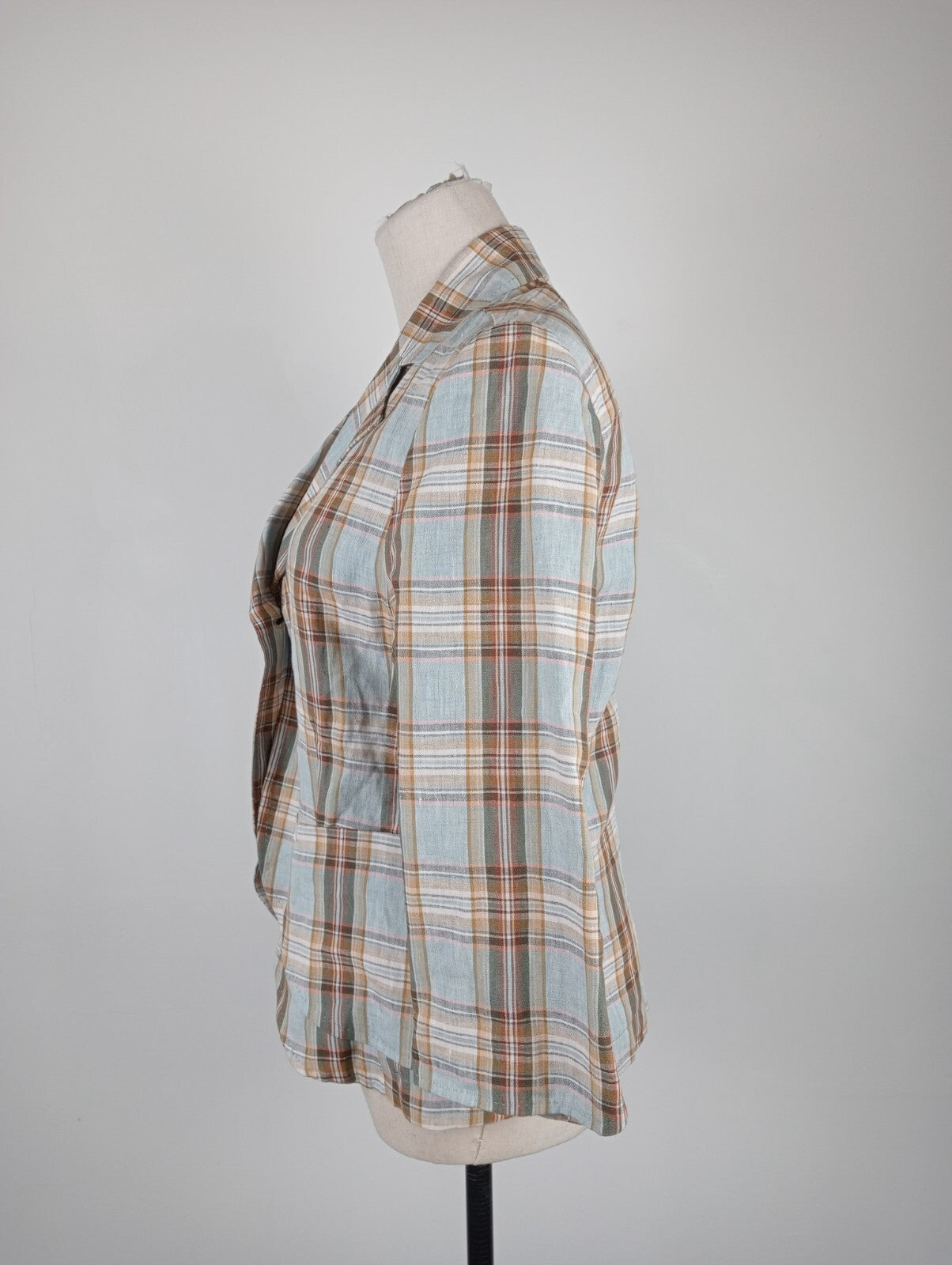 WOOLRICH BLAZER GIACCA DONNA Tg L WOMAN CASUAL VINTAGE JACKET LINO LINEN