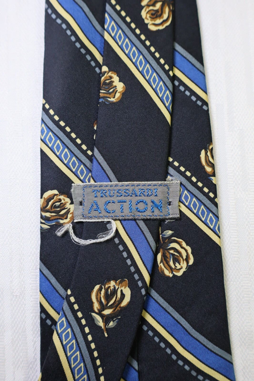 TRUSSARDI SILK TIE SETA CRAVATTA NECKTIE MADE IN ITALY
