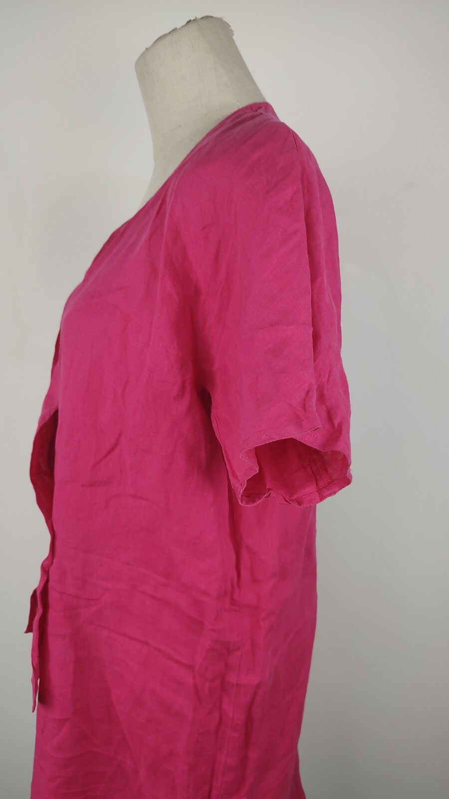 MARELLA VESTITO DONNA TG. 48 WOMAN CASUAL VINTAGE DRESS LINO