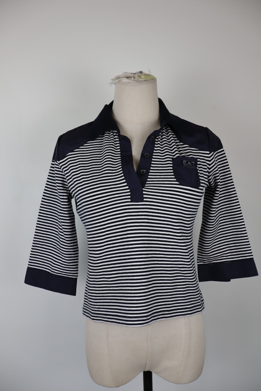 EA7 EMPORIO ARMANI MAGLIA COTONE DONNA TG. S WOMAN CASUAL VINTAGE T-SHIRT