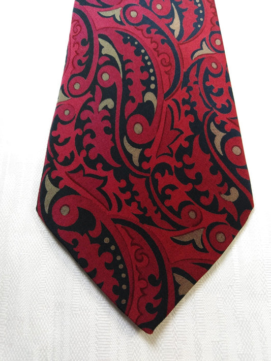 CENCI 100% SETA SILK TIE CRAVATTA NECKTIE VINTAGE CLASSIC MADE ITALY