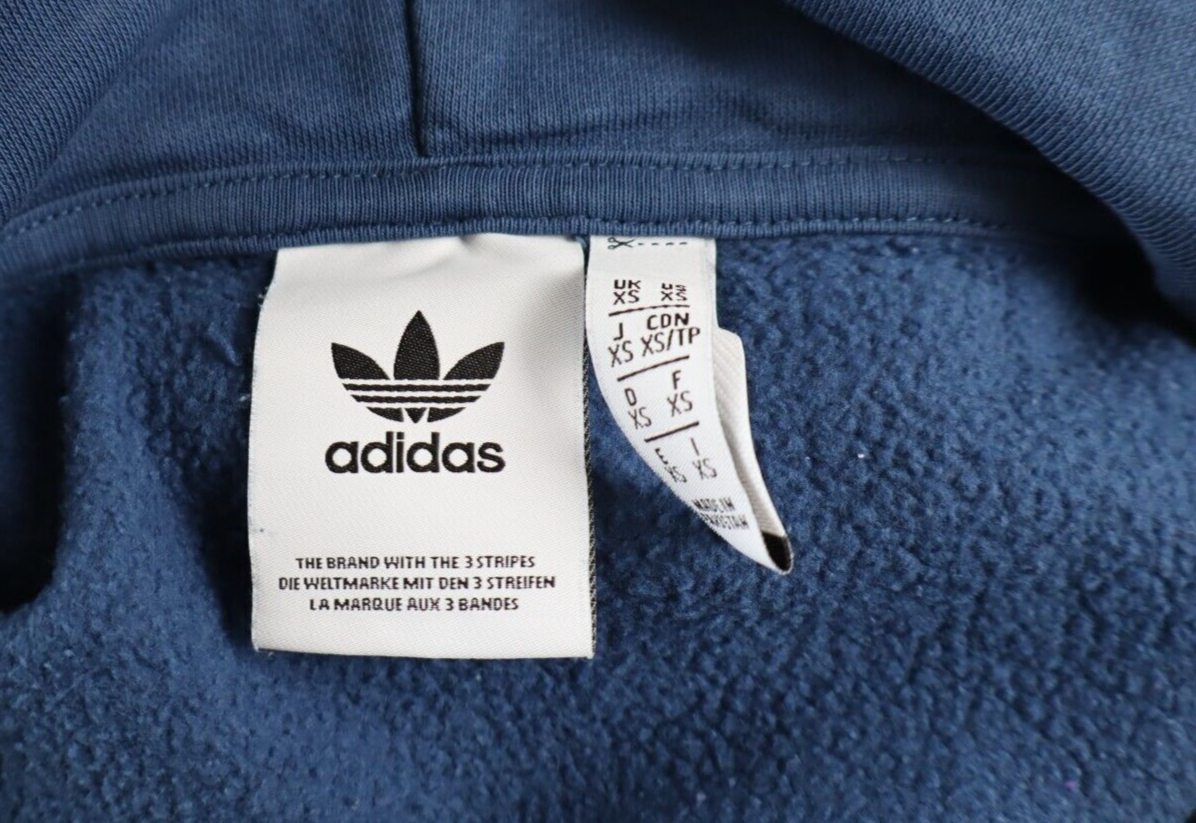 ADIDAS FELPA CAPPUCCIO MAGLIA UOMO Tg XS SPORT MAN SWEATSHIRT VINTAGE COTONE