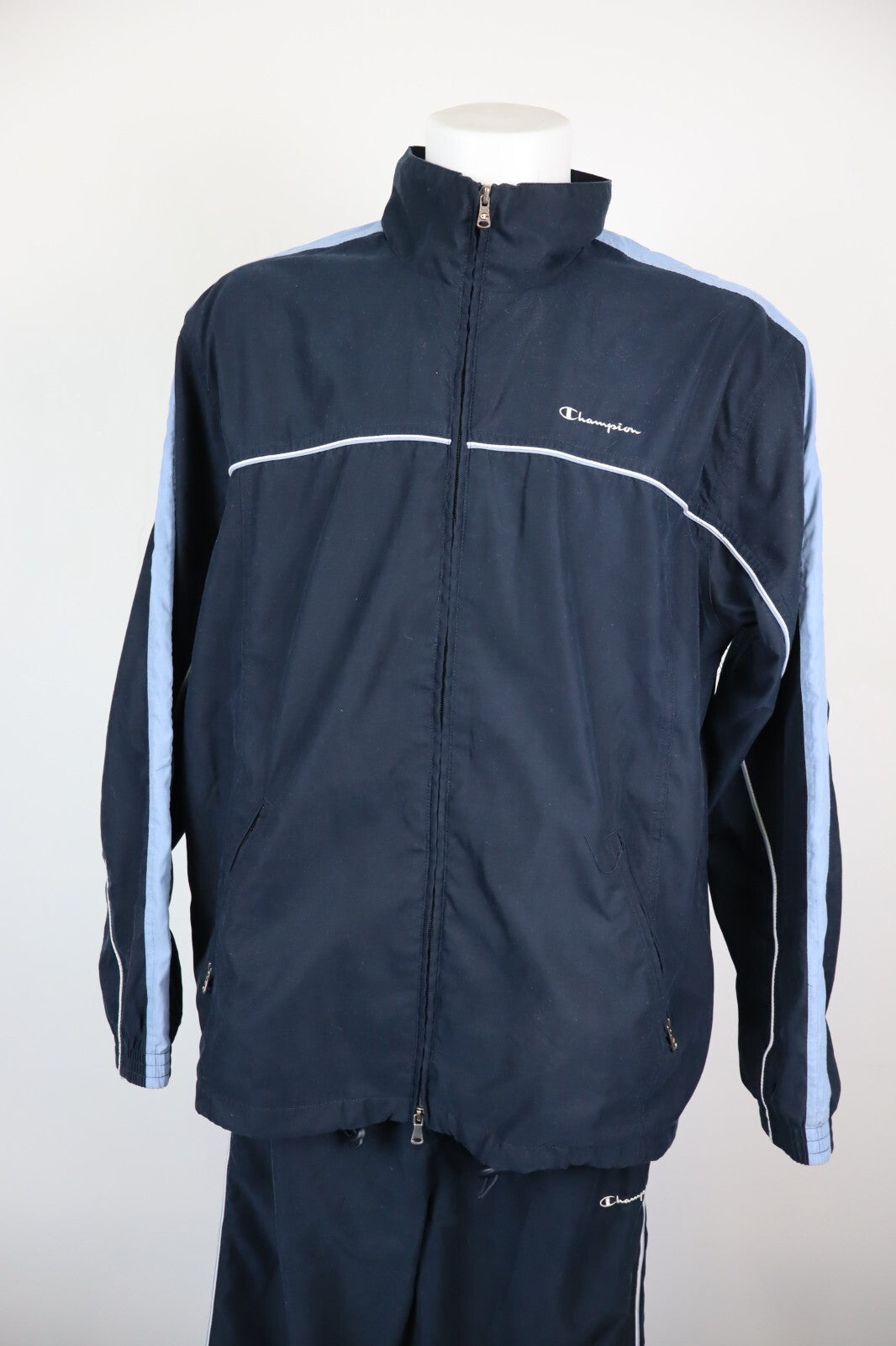 CHAMPION TUTA COMPLETA DUE PEZZI Tg. XL TRACKSUIT JACKET PANTS UOMO SPORT