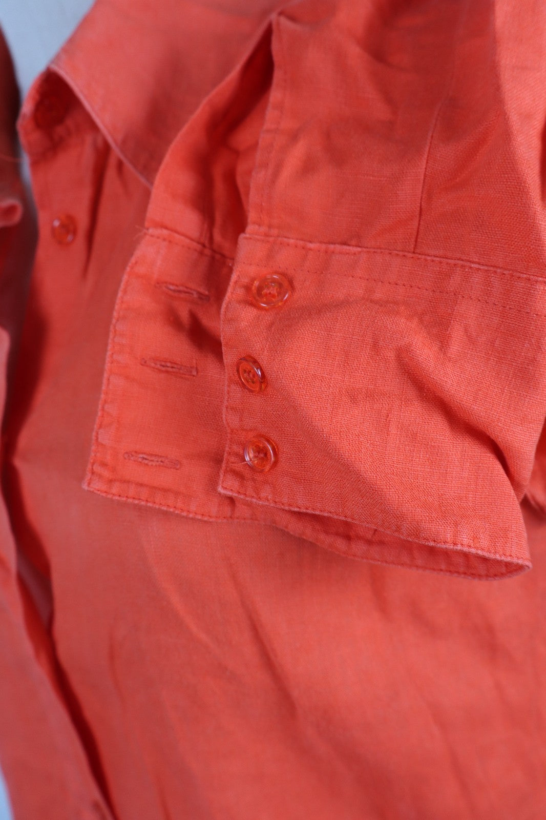 AJ ARMANI JEANS CAMICIA DONNA LINO TG. 46 WOMAN CASUAL VINTAGE LINEN SHIRT