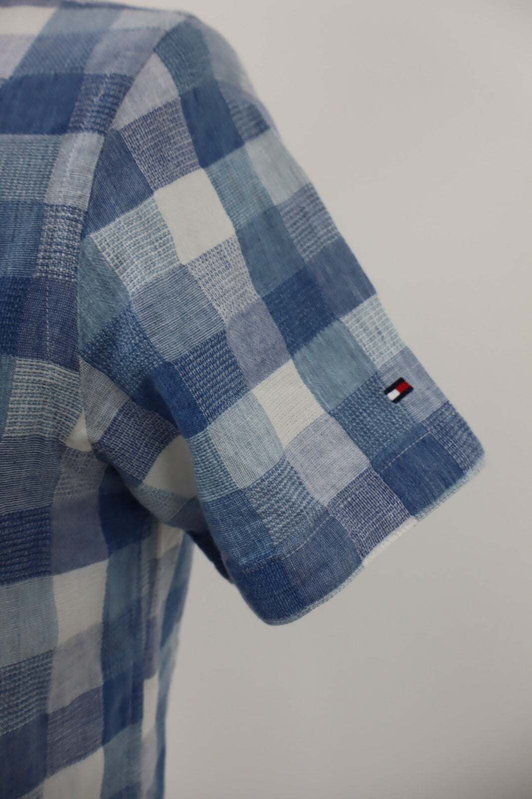 TOMMY HILFIGER CAMICIA UOMO TG S MAN CASUAL VINTAGE SHIRT COTONE LINO