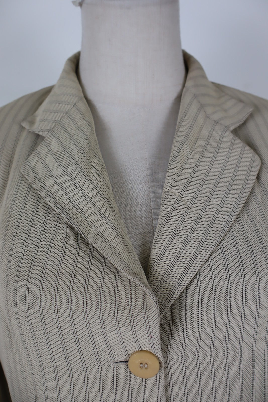 MAX MARA GIACCA BLAZER DONNA Tg 42 WOMAN VINTAGE JACKET COTONE LINO