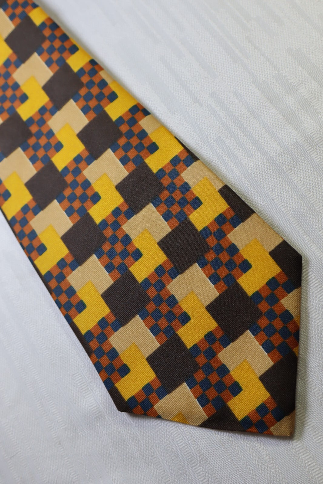 DIOR por STOCK 100% SILK TIE SETA CRAVATTA NECKTIE MADE IN ITALY