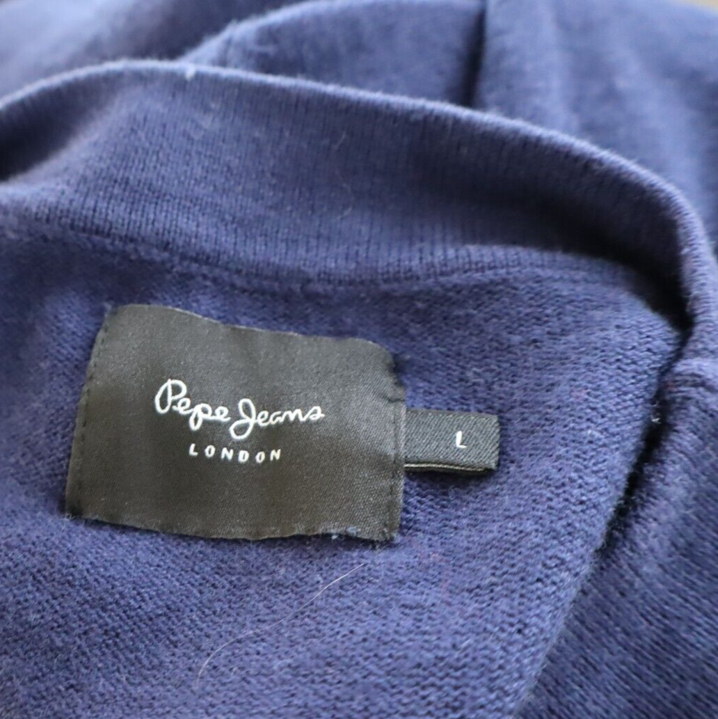 PEPE JEANS MAGLIONE MAGLIA VINTAGE UOMO Tg. L MAN SWEATER CASUAL LANA COTONE