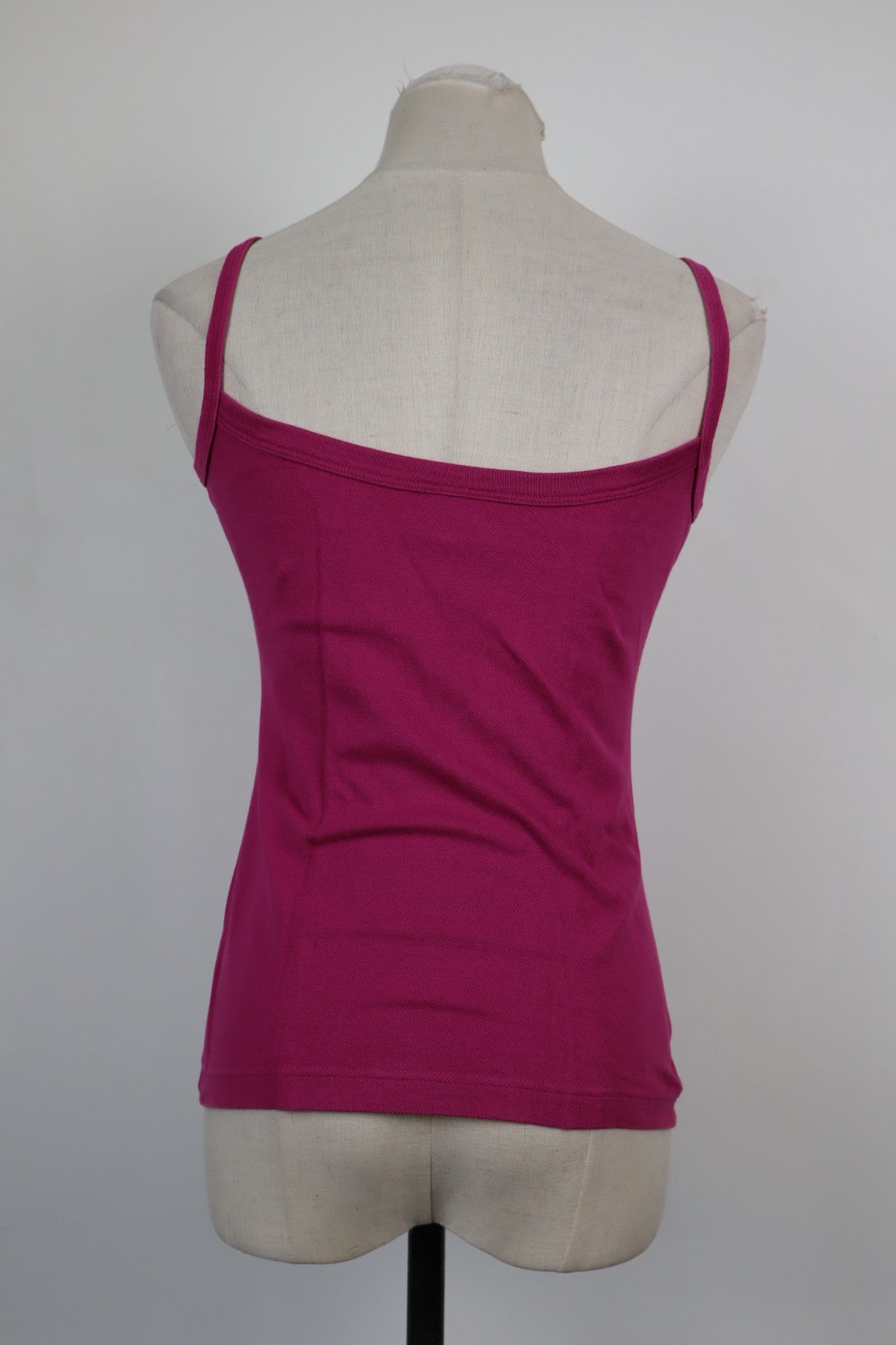 LACOSTE MAGLIA DONNA TG. 36 WOMAN CASUAL VINTAGE TANK TOP T-SHIRT