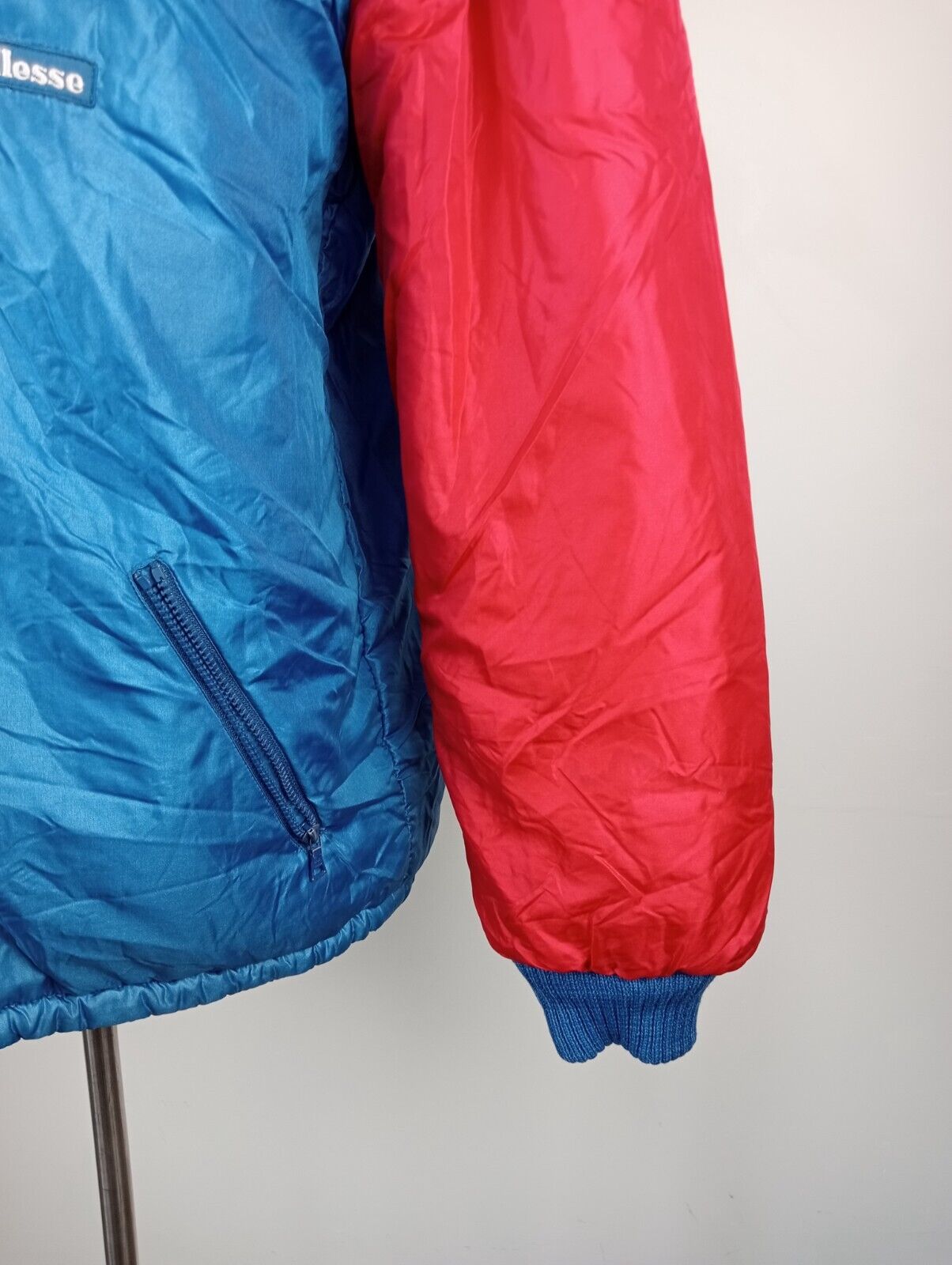 ELLESSE GIUBBINO PIUMINO UOMO Tg 54 GIUBBOTTO MAN VINTAGE JACKET DOUBLE FACE