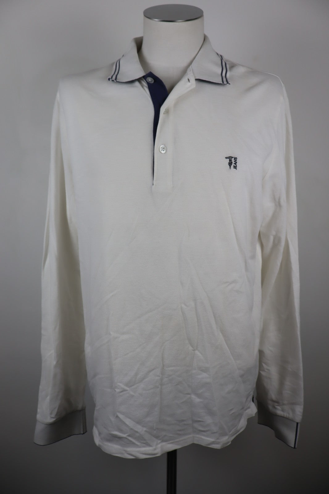 TRUSSARDI JEANS MAGLIA POLO UOMO TG 2XL MAN T-SHIRT CASUAL VINTAGE COTONE COTTON