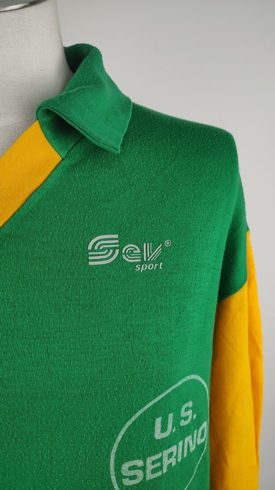 SEV SPORT SERINO MAGLIA CALCIO UOMO TG 6 SOCCER TRIKOT MAN JERSEY nr. 2