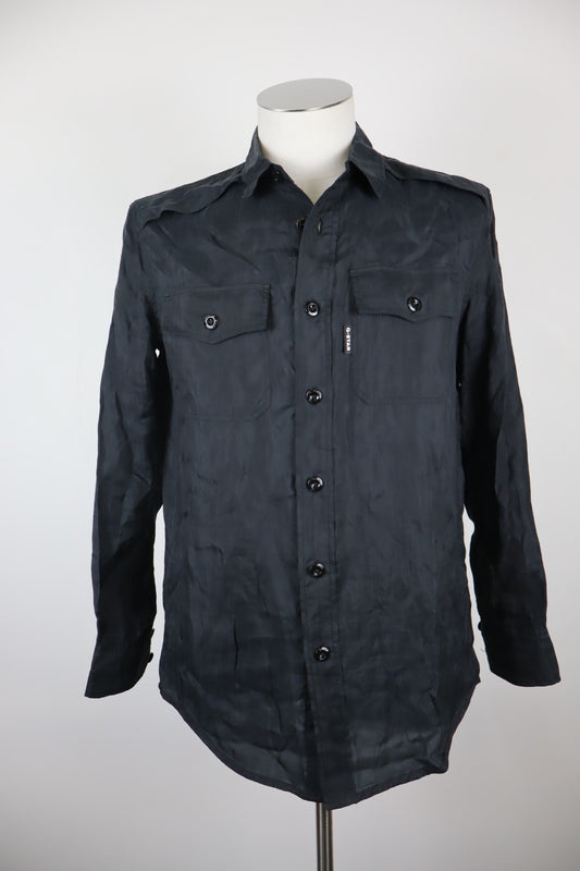 G-STAR CAMICIA MANICHE LUNGHE SHIRT UOMO Tg S MAN VINTAGE CASUAL TASCHE LYOCELL