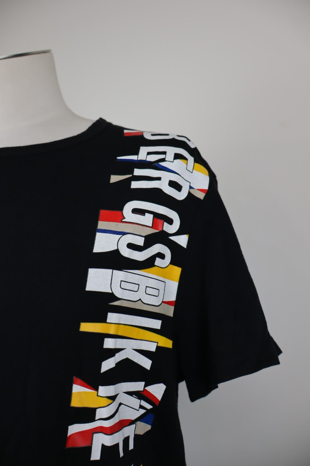 BIKKEMBERGS MAGLIA T-SHIRT UOMO TG. M MAN SHIRT CASUAL VINTAGE LOGO COTONE