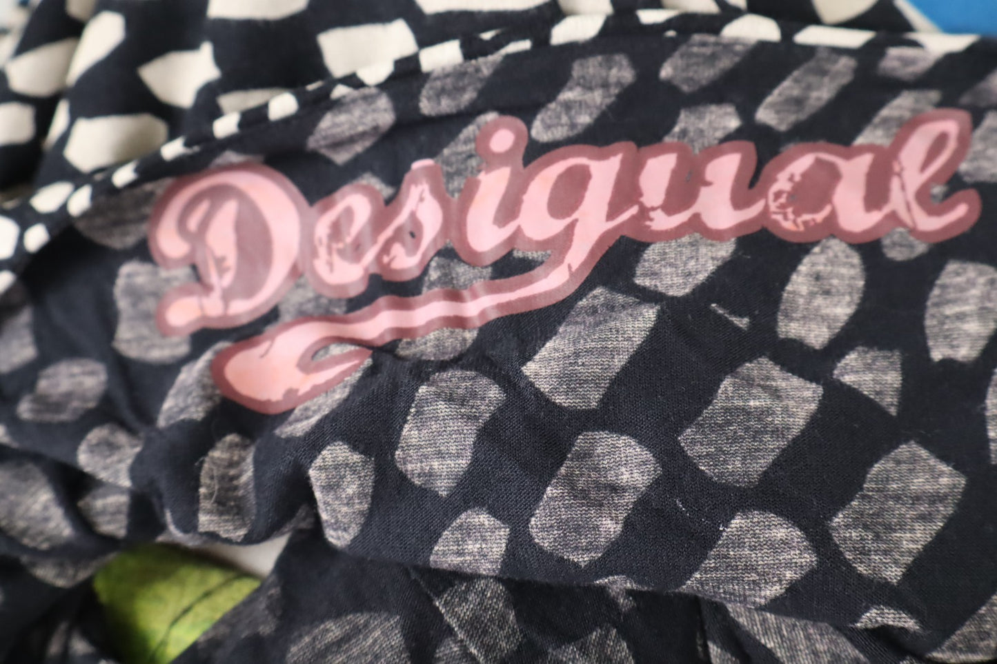 DESIGUAL VESTITO DONNA TG. M WOMAN CASUAL VINTAGE DRESS ABITO