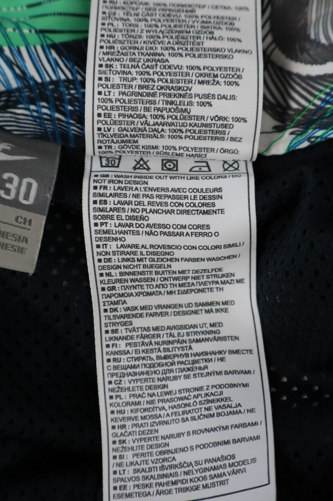 NIKE COSTUME PANTALONCINO MARE UOMO TG 30 MEN SEA SWIMSUIT VINTAGE CASUAL