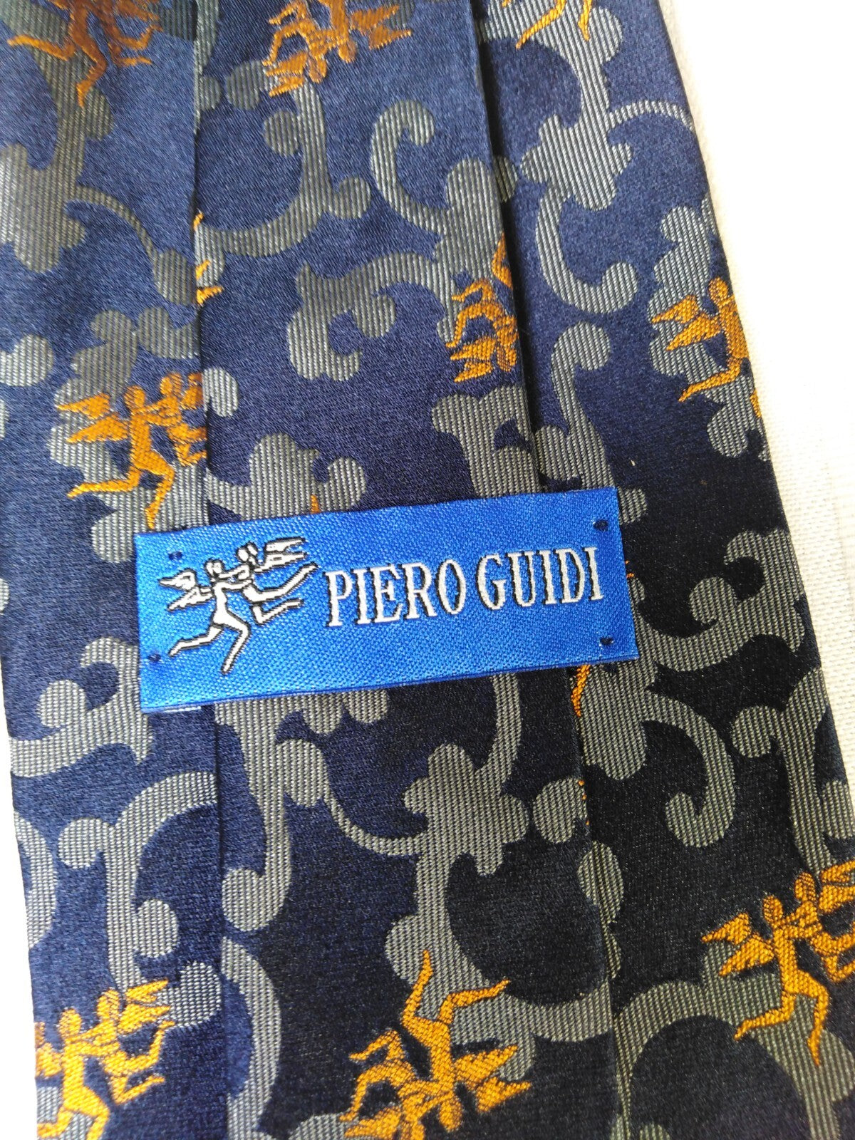 PIERO GUIDI 100% SILK TIE SETA CRAVATTA NECKTIE MADE IN ITALY