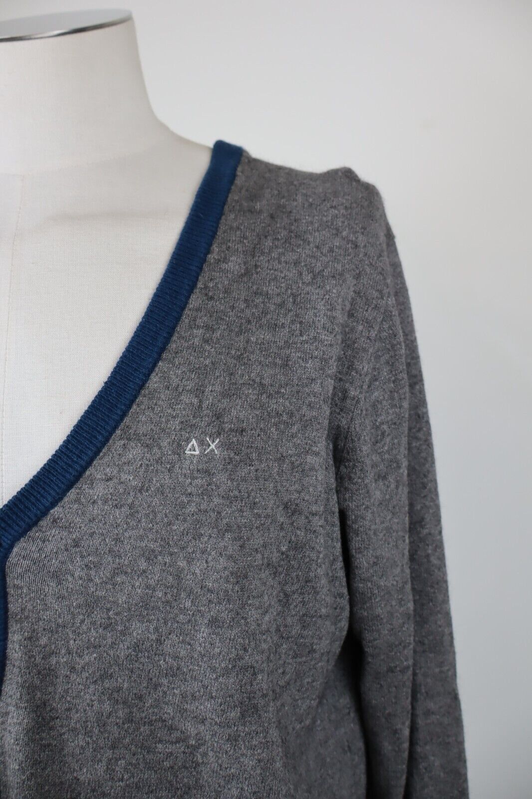 SUN68 CARDIGAN MAGLIONE VINTAGE UOMO Tg. M MAN SWEATER CASUAL COTONE CASHMERE