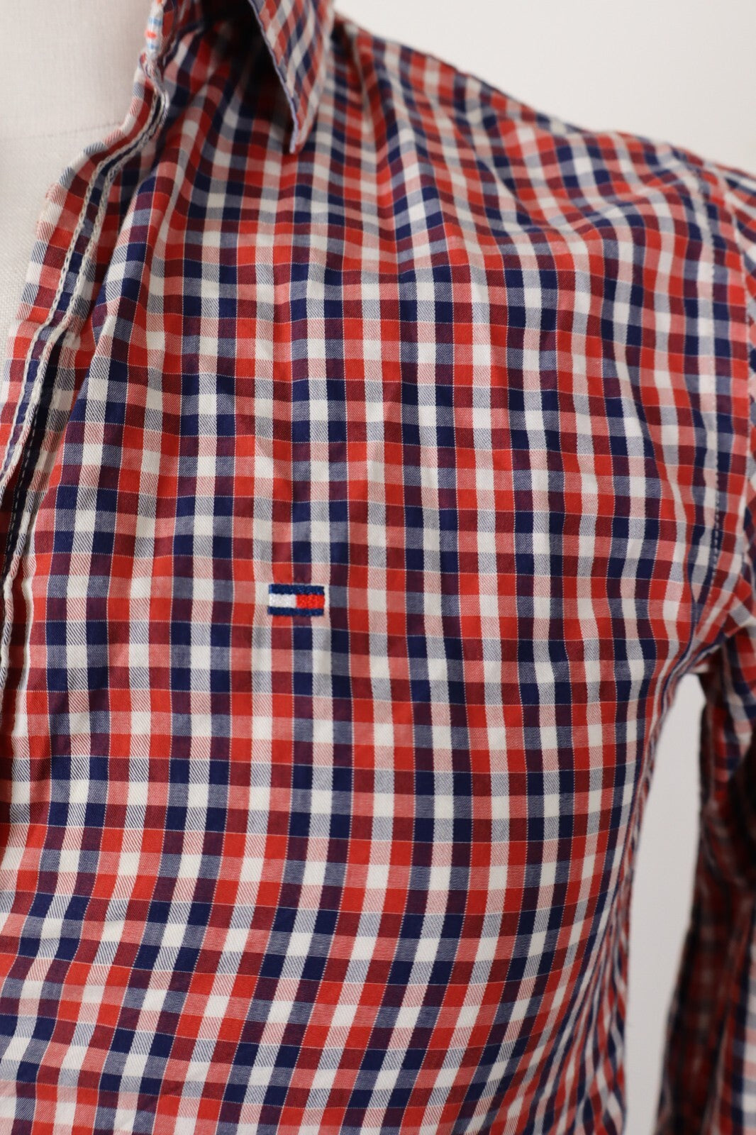 TOMMY HILFIGER DENIM CAMICIA UOMO COTONE TG. S MAN CASUAL VINTAGE SHIRT COTTON