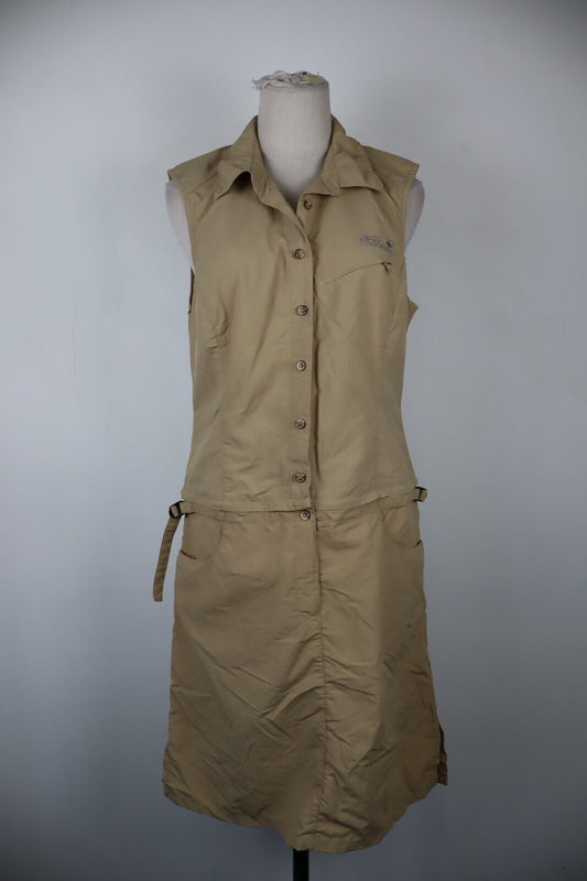 JACK WOLFSKIN VESTITO DONNA TG. 40 WOMAN CASUAL VINTAGE DRESS ABITO COTONE