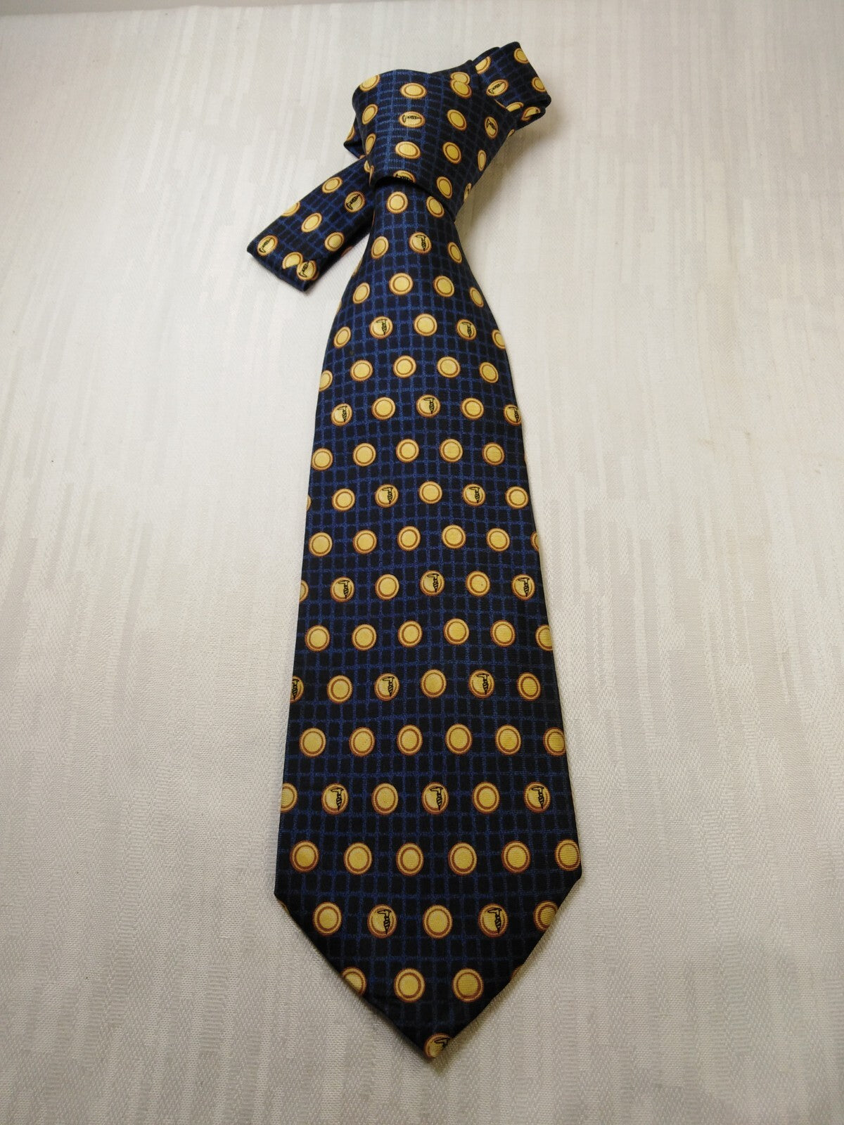 TRUSSARDI 100% SILK TIE SETA CRAVATTA NECKTIE MADE IN ITALY CLASSIC