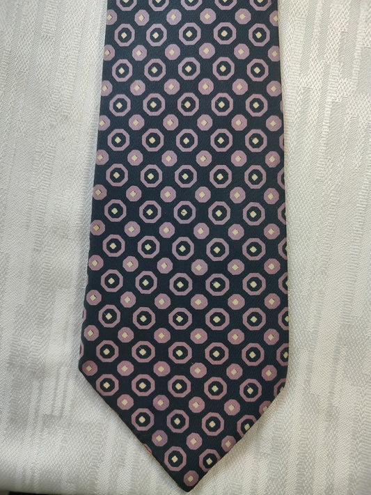 BARTON MODA 100% SILK TIE SETA CRAVATTA NECKTIE MADE IN ITALY CLASSIC