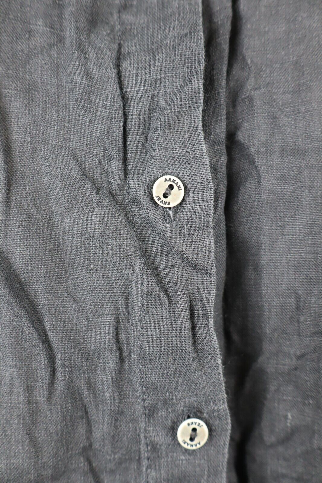 AJ ARMANI JEANS CAMICIA DONNA TG. 46 WOMAN SHIRT CASUAL VINTAGE LINO LINEN