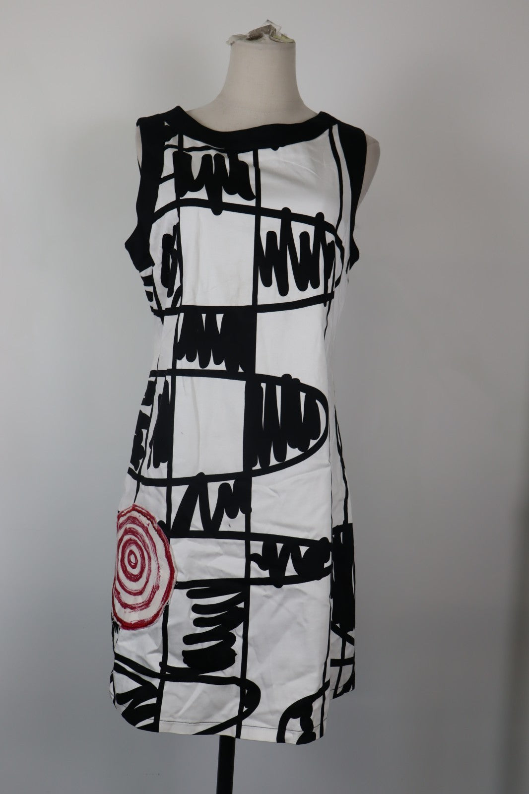 DESIGUAL VESTITO DONNA TG. 42 WOMAN CASUAL VINTAGE DRESS