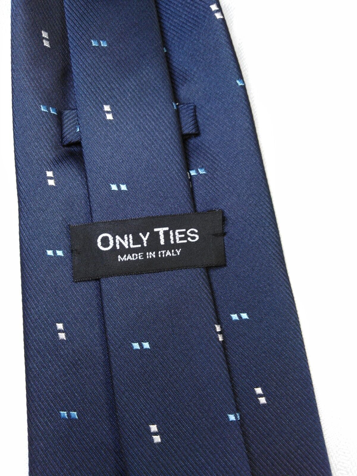 ONLY TIES 100% SETA SILK TIE CRAVATTA NECKTIE ITALY VINTAGE CLASSIC