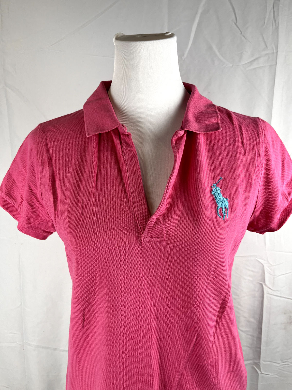 RALPH LAUREN POLO GOLF MAGLIA COTONE DONNA TG. L WOMAN CASUAL VINTAGE T-SHIRT