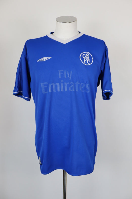 UMBRO CHELSEA LAMPARD N 8 MAGLIA CALCIO TRIKOT UOMO Tg L SOCCER JERSEY VINTAGE
