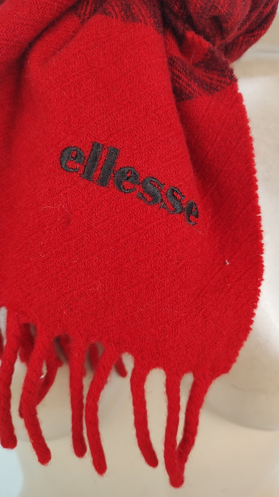 ELLESSE SCIARPA LANA AGNELLO UOMO DONNA WOMAN MAN VINTAGE CASUAL SCARF