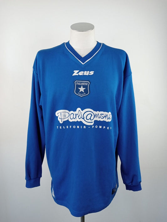 ZEUS PAGANESE FELPA SPORT CALCIO UOMO MAGLIA SOCCER Tg XL VINTAGE JACKET