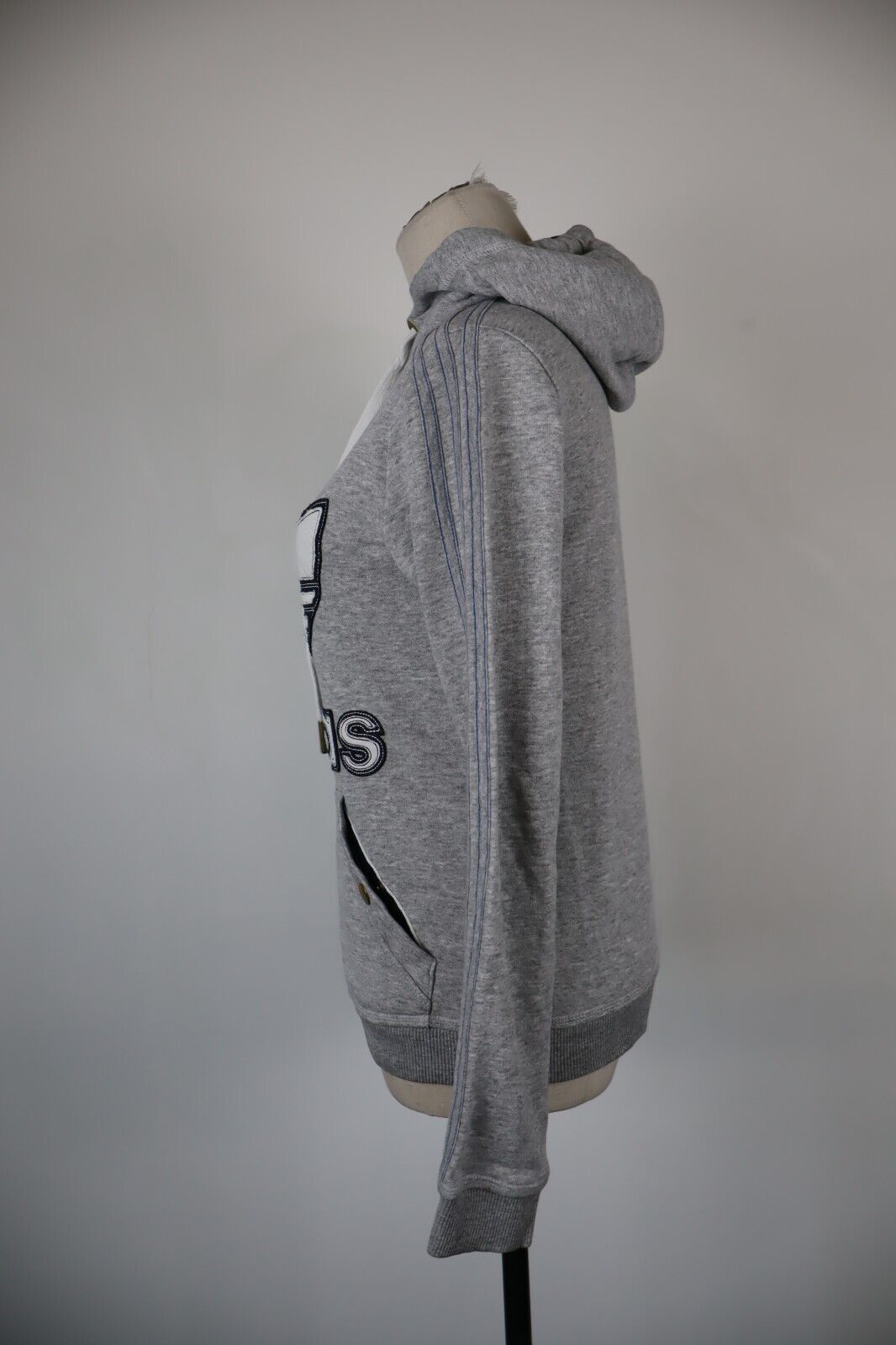 ADIDAS FELPA CAPPUCCIO DONNA Tg 40 WOMEN CASUAL VINTAGE SPORT SWEATSHIRT