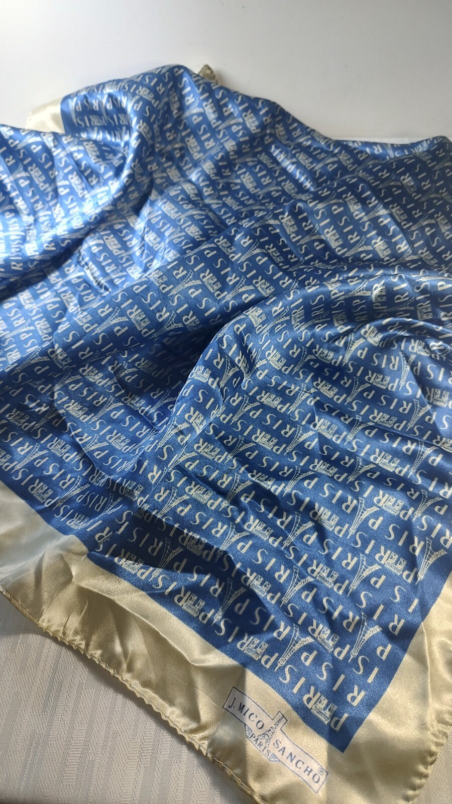 S. MICO SANCHO PARIS FOULARD  POLIESTERE SCARVES SCARF SQUARE
