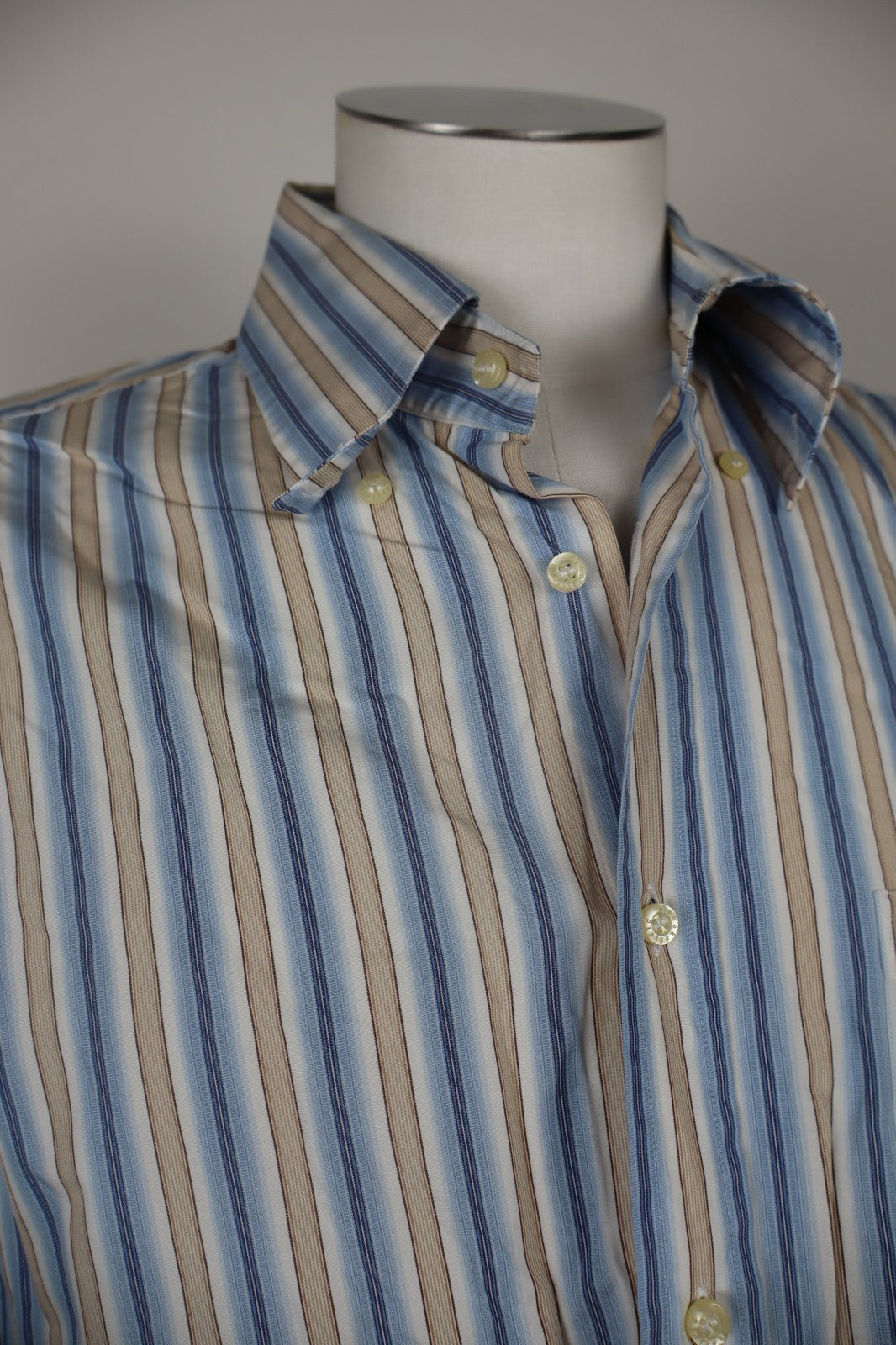 BROOKSFIELD CAMICIA UOMO TG. 43 VII MAN CASUAL VINTAGE SHIRT COTONE COTTON LOGO