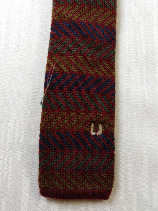 UNGARO 100% LANA TIE CRAVATTA NECKTIE MADE IN ITALY CLASSIC TRUNK
