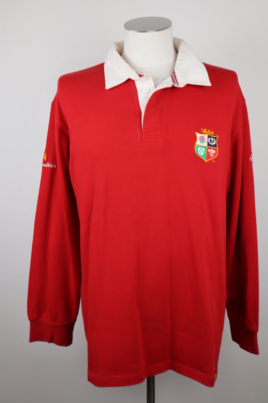 ADIDAS LIONS POLO MAGLIA RUGBY SUDAFRICA UOMO Tg L  JERSEY VINTAGE SPORT