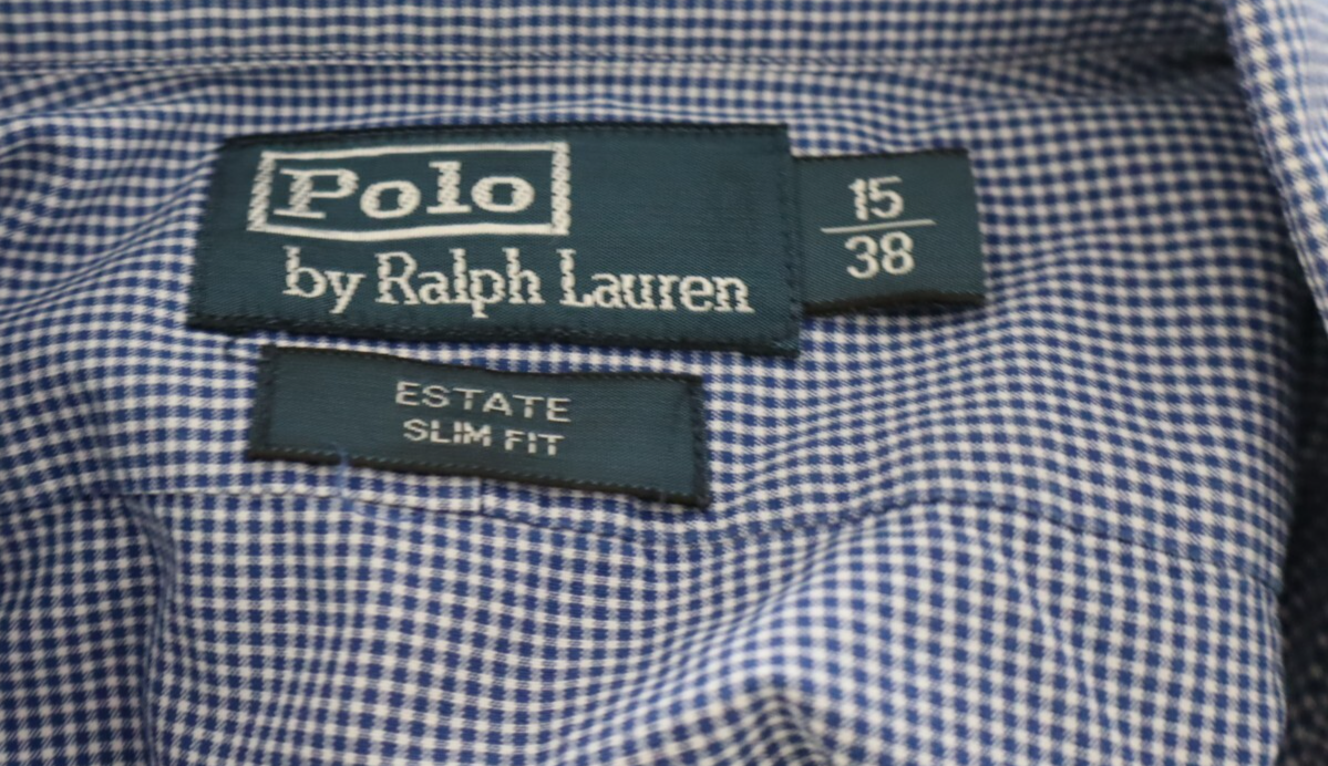 RALPH LAUREN CAMICIA UOMO TG. 15 38 MAN CASUAL VINTAGE SHIRT COTONE COTTON