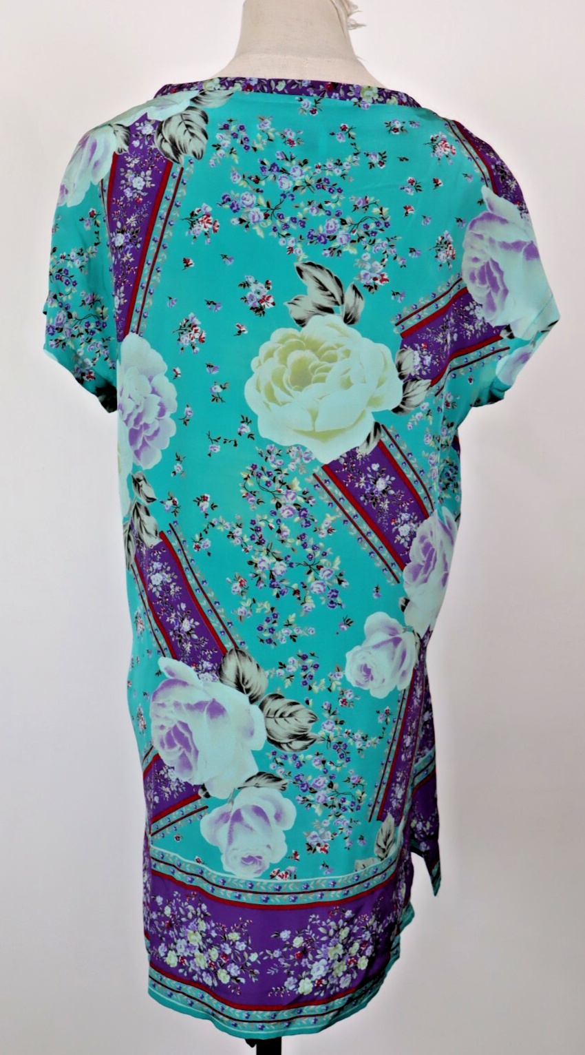 PIERRE CARDIN CAMICIA  DONNA TG. L WOMAN SHIRT CASUAL VINTAGE SETA