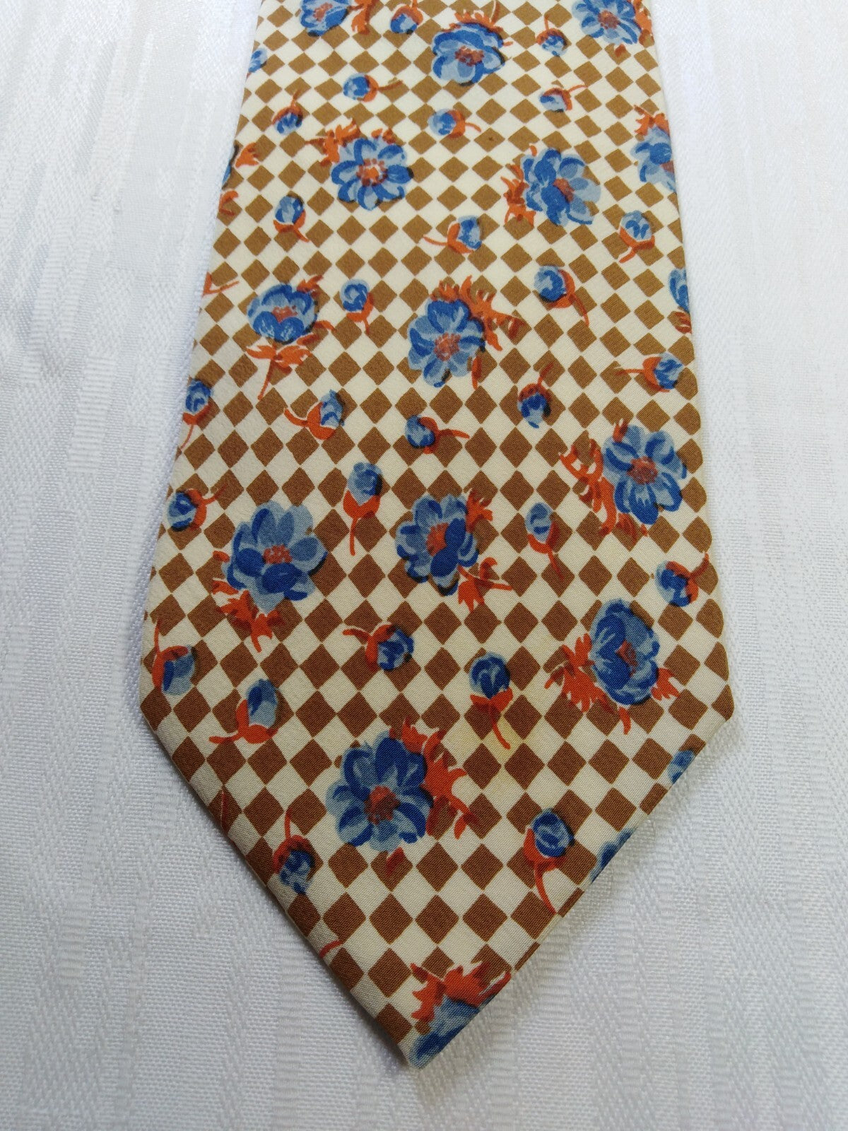 TRUSSARDI ACTION SILK TIE SETA CRAVATTA NECKTIE MADE IN ITALY VINTAGE