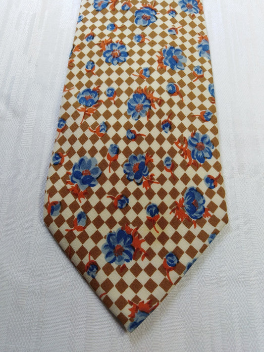 TRUSSARDI ACTION SILK TIE SETA CRAVATTA NECKTIE MADE IN ITALY VINTAGE